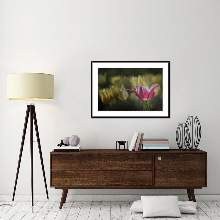 "Kiss Of The Rain" Framed Digital Print by Ricky Siegers, 44x32"