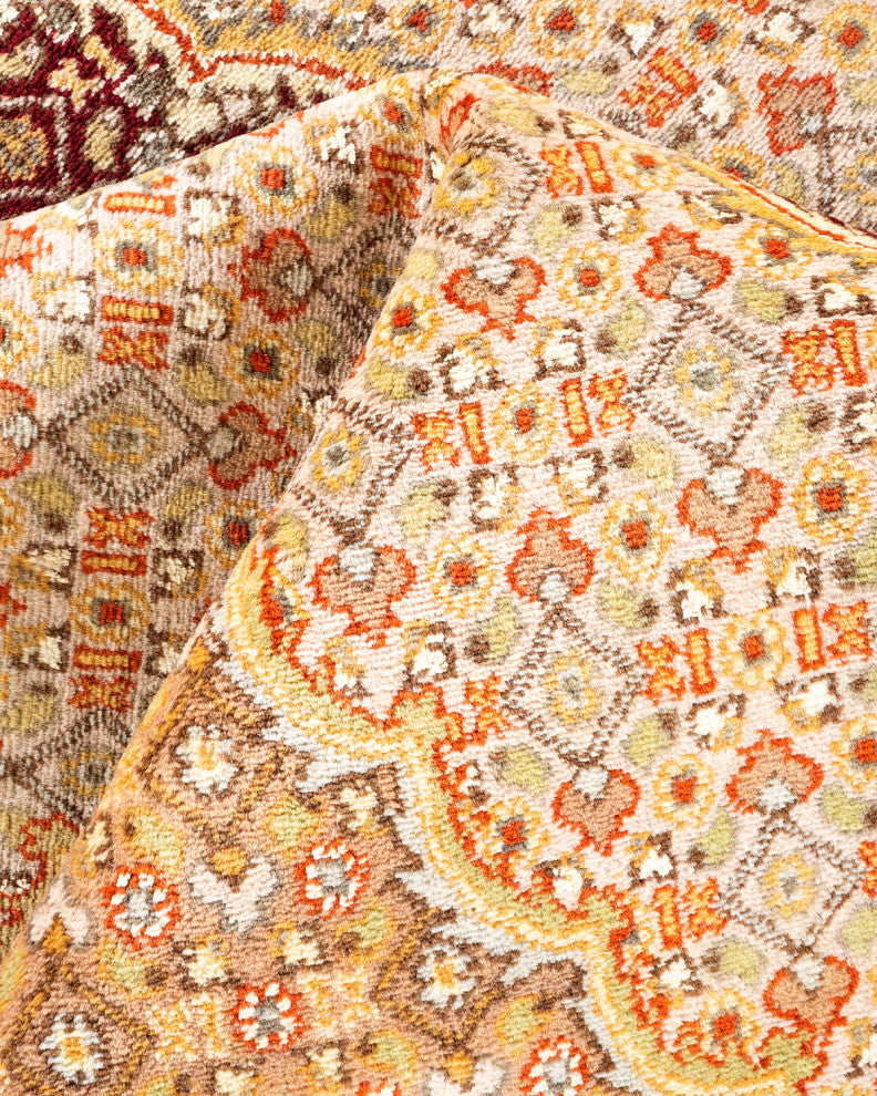 Tachileik One-of-a-Kind Hand-Knotted Area Rug Red, 8'1"x10'5"