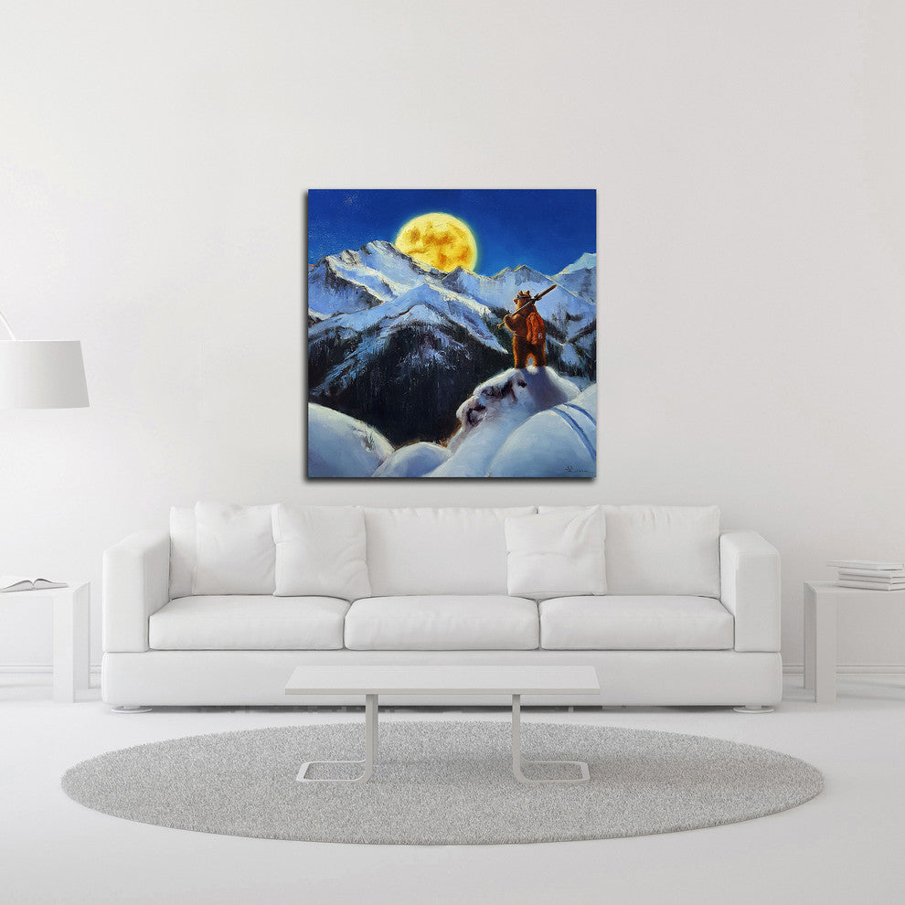 Night Patrol 2 by Lucia Heffernan, Print on Canvas, 24"x24"
