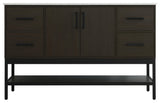 Home Living 54" Single Bathroom Vanity, Mocha Brown