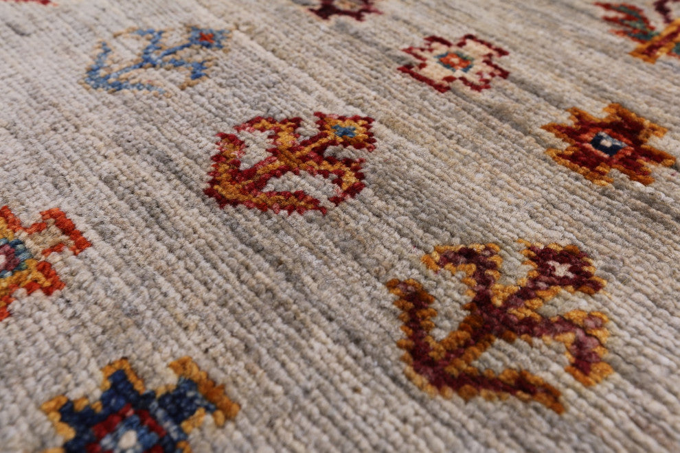 3' 11" X 5' 10" Super Kazak Khorjin Hand-Knotted Rug Q5840