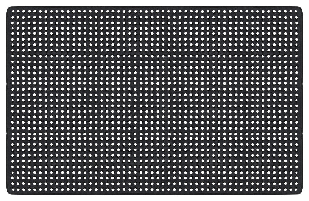 A1HC Checkered Holes Multi-Utility Commercial Large Scrapper Doormat 48"x72"