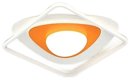 Rochefort | Square Creative Acrylic LED Ceiling Light, Black