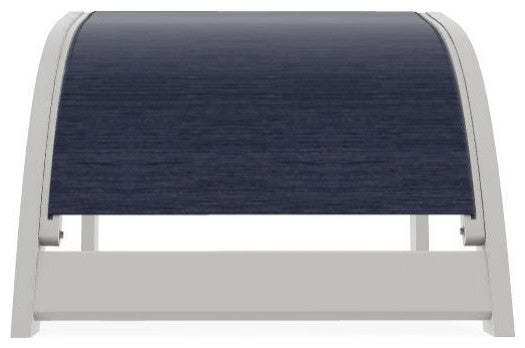 Adirondack Sling Outdoor Ottoman, Collect Indigo/Snow