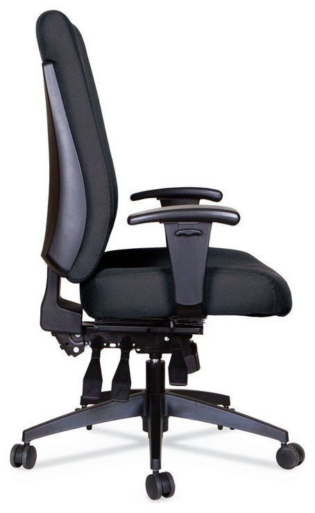 Contemporary Office Chair, Padded Seat & Adjustable Arms for Additional Comfort