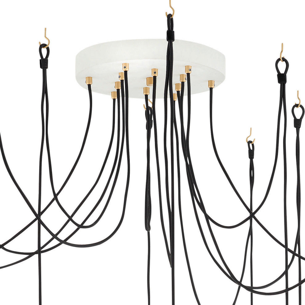 Hinkley Lighting 35908 Nula 12 Light 60"W Lisa McDennon Multi - Shell Black