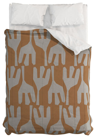 Deny Designs Mirimo Tribal Cinnamon Comforter, Queen