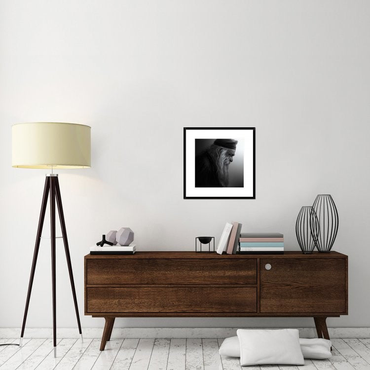 "The Monk" Framed Digital Print by Robert Semnic, 24x24"