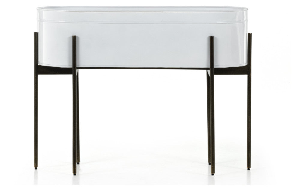 Jed Large Planter-White High Gloss