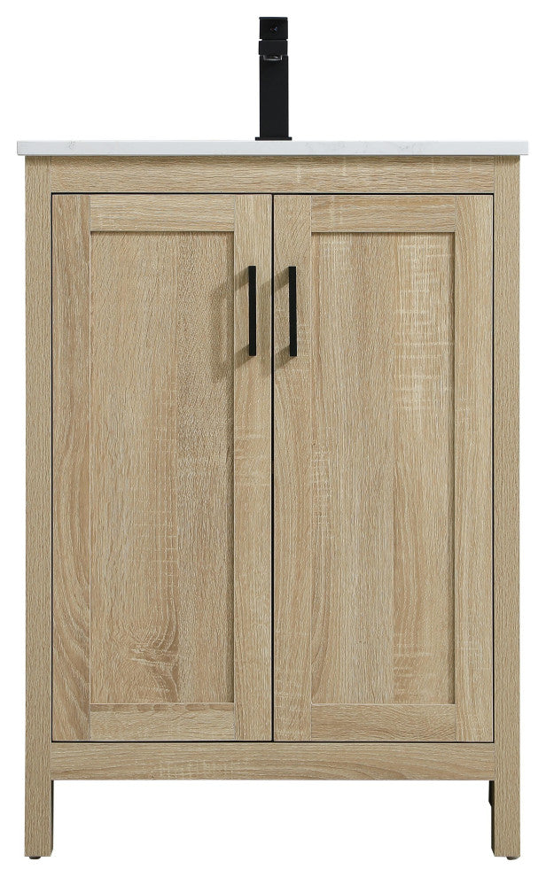 Home Living 24" Single Bathroom Vanity, Mango Wood