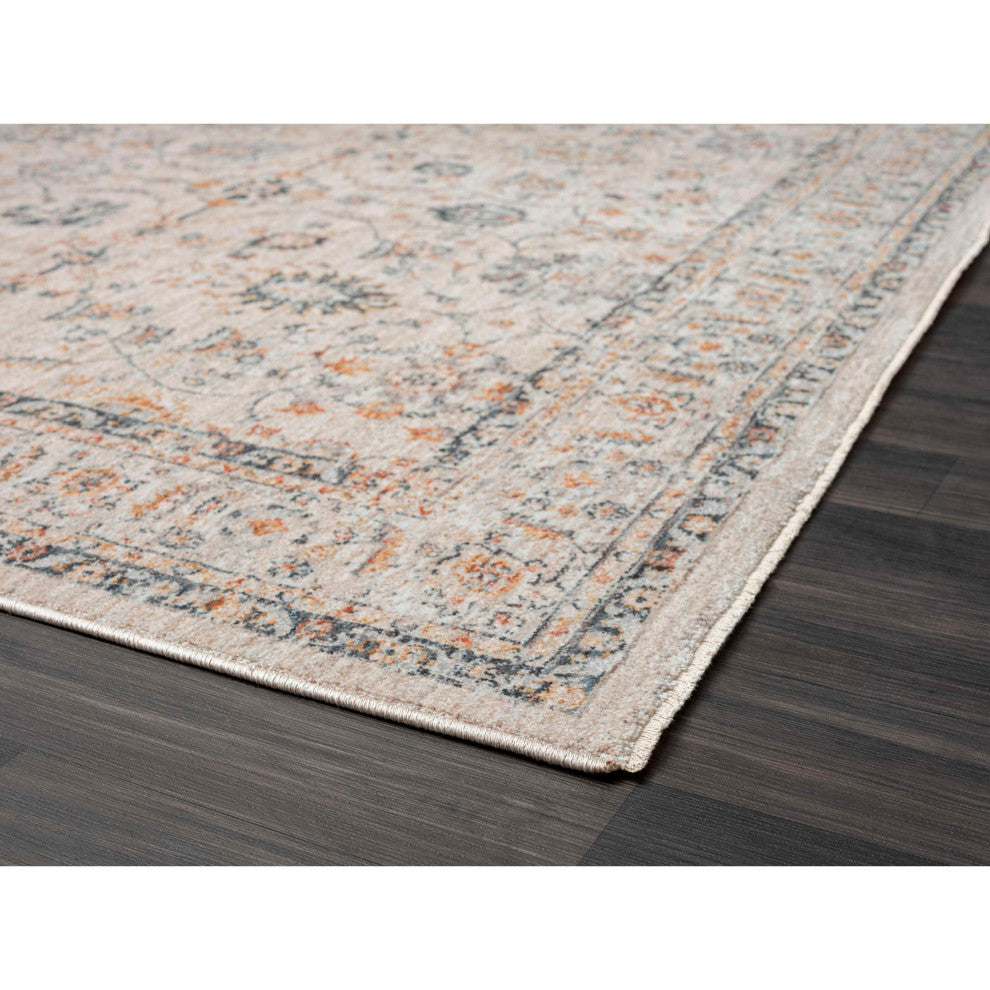 Manor Sarouk Machine Made Indoor Area Rug, 7'10", Blue