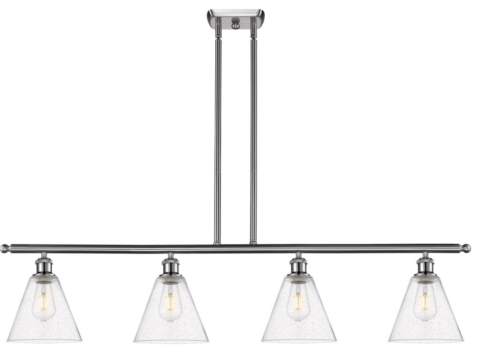 Innovations 516-4I-SN-GBC-84-LED 4 Light Island Light, Brushed Satin Nickel