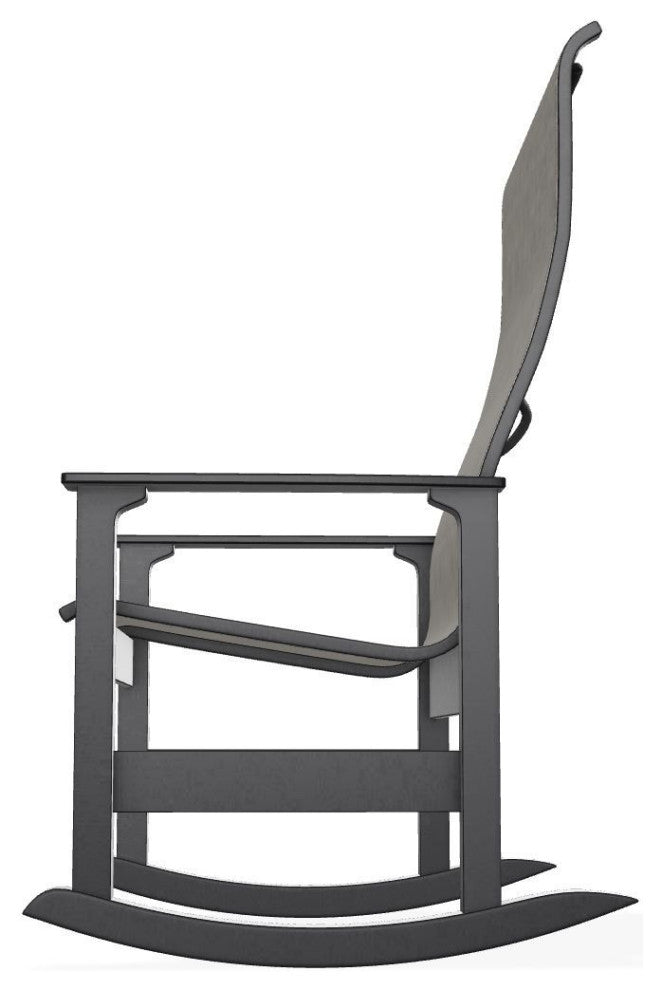 Leeward Sling Outdoor Supreme Rocker, Storm/Black