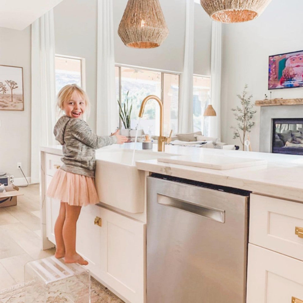 Tippy Toe, Clear Acrylic Kids Step Stool