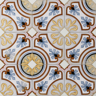 Vaudeville Octagon Deco Diglas, Taco Nacar Porcelain Floor/Wall Tile