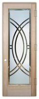 Interior Prehung Door or Interior Slab Door - Demi Circle - Douglas Fir...