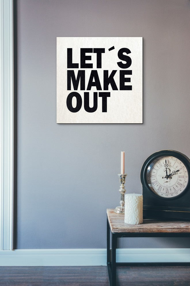 Cortesi Home "Let's Make Out" by Nicklas Gustafsson, Giclee Canvas Art, 18"x18"