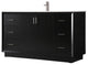 60" SIngle Bathroom Vanity, Black