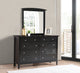 Cambria Arched Mirror, Black