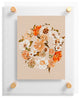 Gale Switzer Botanica Bohemian Peace Sign Floating Acrylic Print