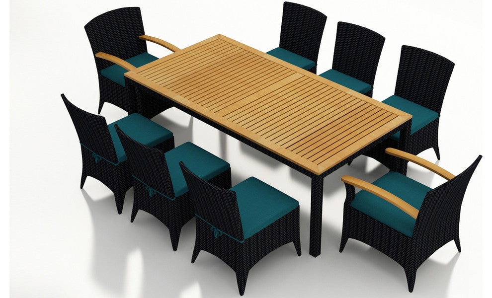 Arbor 9 Piece Dining Set, Spectrum Peacock