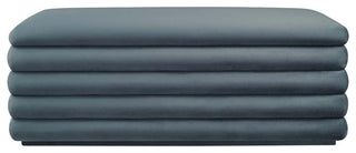 Mezzo Upholstered Performance Velvet Storage Bench