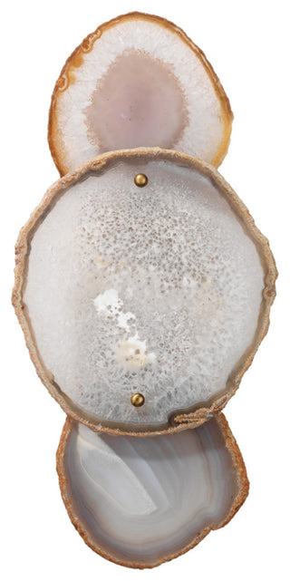 Trinity Wall Sconce, Pale Lavender Agate