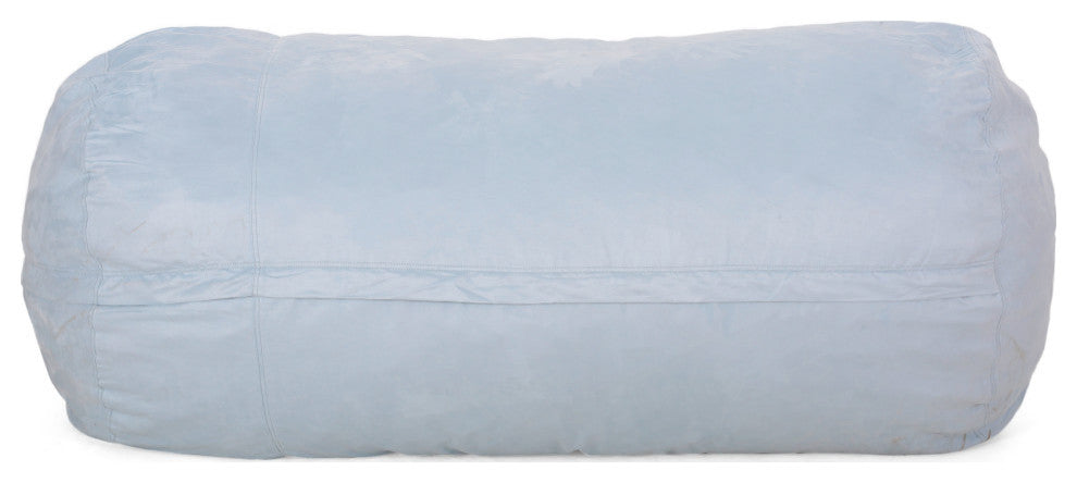 Liberty Modern 8 Foot Microfiber Pastel Bean Bag, Sea Foam Teal