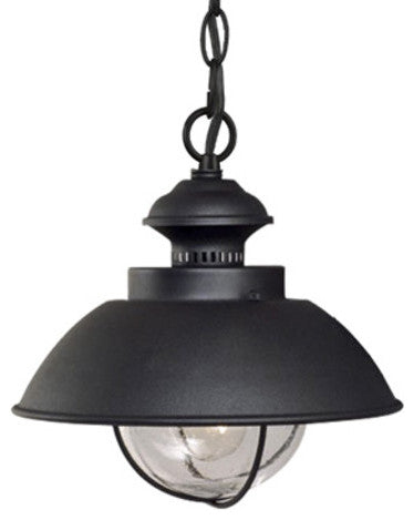 Vaxcel Lighting OD21506 Harwich 1 Light Outdoor Pendant - Textured Black
