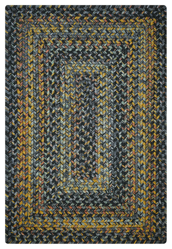 Homespice Decor Black Forest Indoor/Outdoor Braided Rug 20"x30" Rectangular