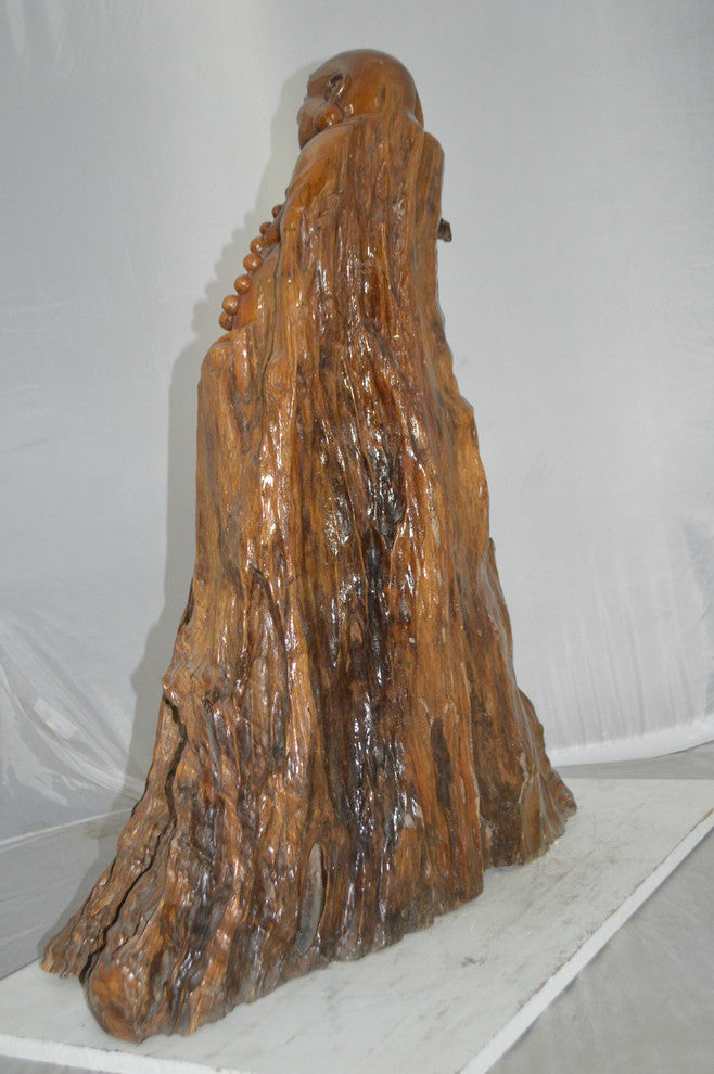 Wood Carved Buddha CC7 -  Size: 32"L x 17"W x 35"H.