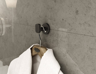 Bath Hardware, Toilet Paper Holder, Robe Hook, Towel Bar & Ring, Matte Black