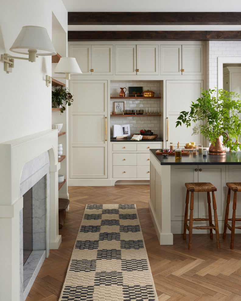 Chris Loves Julia x Loloi Bradley Beige / Midnight 7'-9" x 9'-9" Area Rug