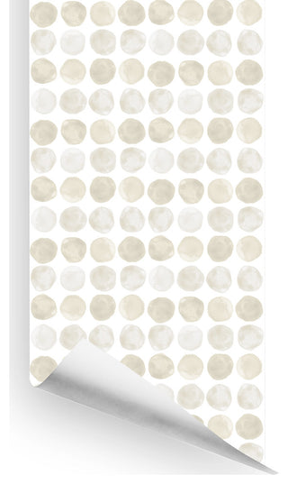Gum Drop Wallcovering, Beige Tonal, Roll, Traditional