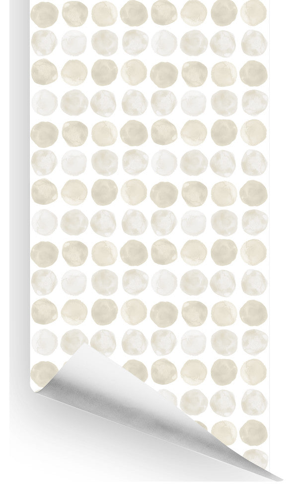 Gum Drop Wallcovering, Beige Tonal, Roll, Traditional