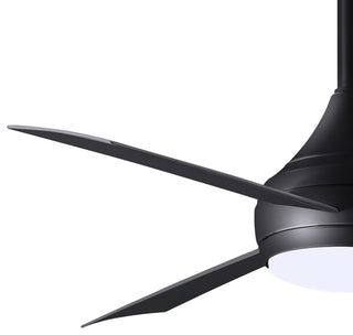 Donaire Paddle Fan Integrated LED, Matte Black, Matte Black Blades