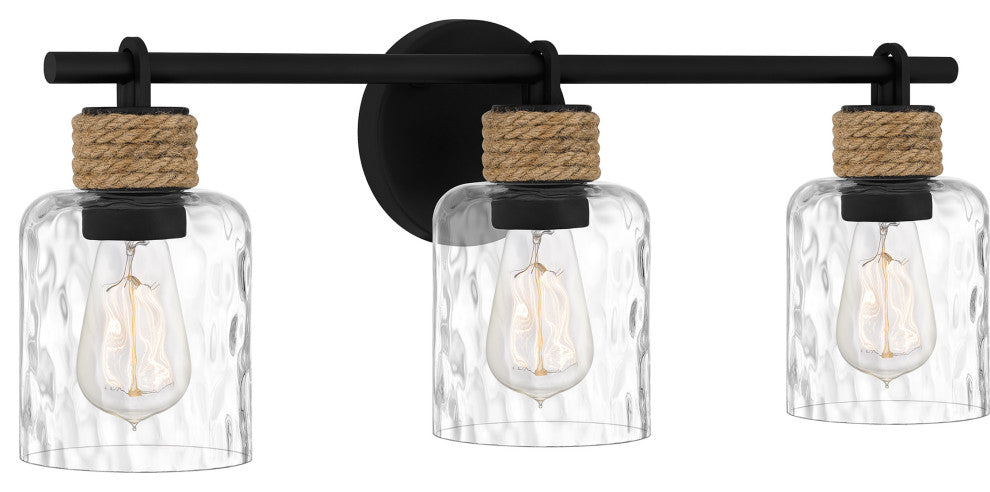 Quoizel BTC8624MBK 3-Light Bath, Baltic