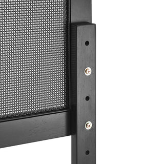 Sirocco Rattan and Wood Full Platform Bed, Black