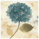 "Abundant Teal Hydrangea II" Digital Paper Print by Albena Hristova, 32"x32"