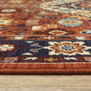 Oriental Weavers Lilihan Indoor Rug Red/ Blue 5'3" X 7'6"