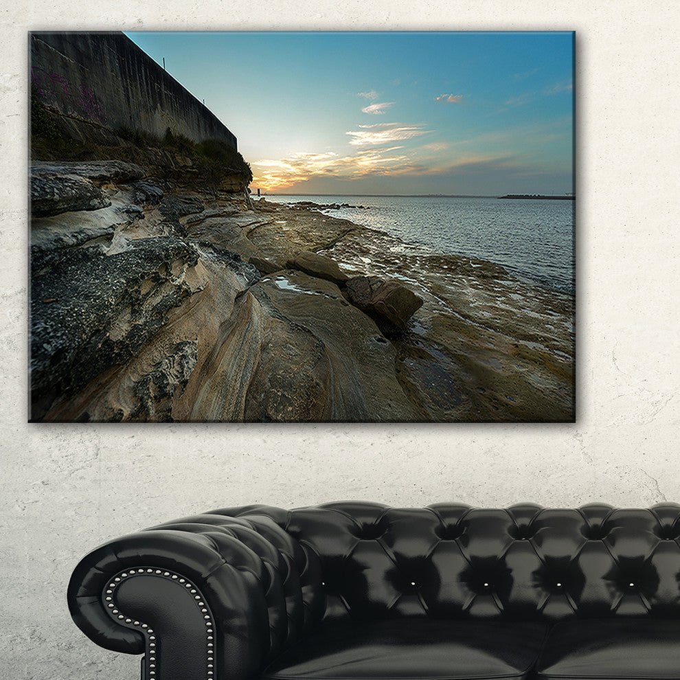 "Rocky Sydney Beach View" Canvas Print, 1 Panel