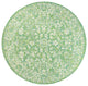 Tela Boho Textured Weave Floral Indoor/Outdoor Rug, Cream/Green, 5' Round