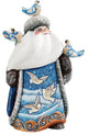 Peaceful Greetings, Woodcarved Figurine