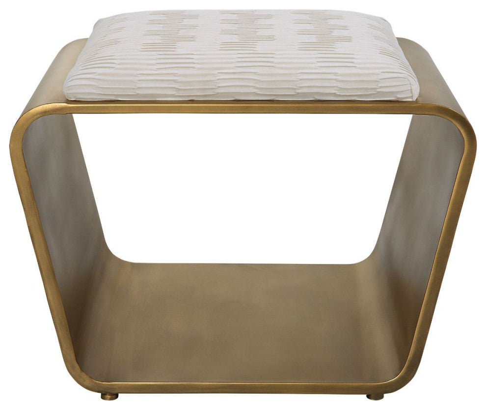 Uttermost Hoop Small Gold Bench