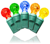 70-Piece G12 Faceted Multi Colored LED Light Set With In-Line Rectifer