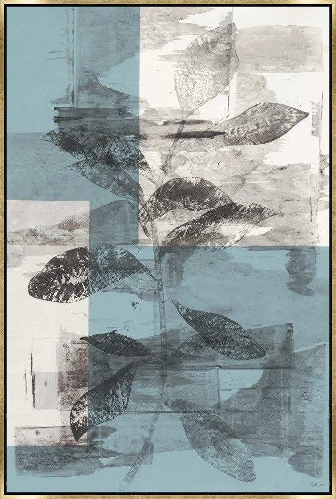 36x54 Vaguely I, Framed Artwork, Gold