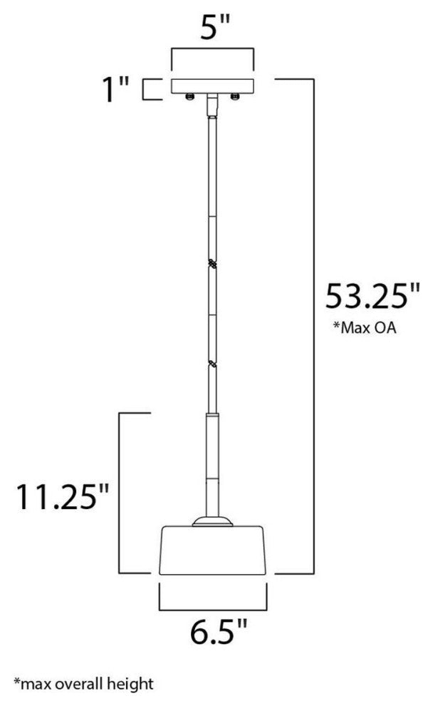 Elle 7"W 1-Light Xenon Mini Pendant Light Fixture Polished Chrome Finish by Maxi