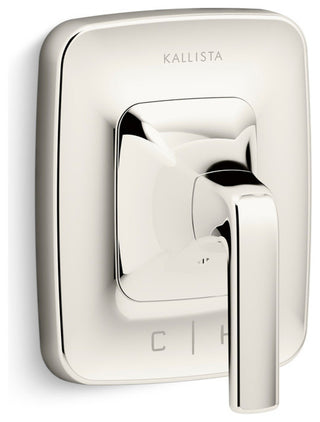 Per Se Thermostatic Trim, Lever Handle, Nickel Silver