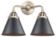 Innovations 288-2W-SN-M13-BK 2 Light Bath Vanity Light, Brushed Satin Nickel