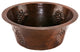Premier Copper BR16GDB2 16 Inch Round Copper Bar Sink with Grapes